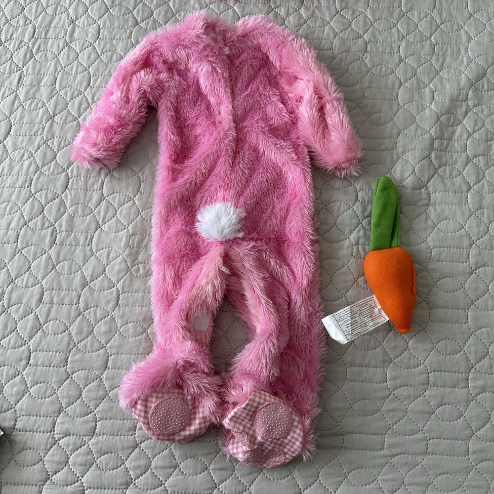 Rubies Infant Girls Pink Easter Bunny Rabbit Halloween Costume Size 6-12 Months - Picture 7 of 13
